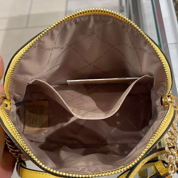 Michael Kors Jet Set Travel Medium Color-Block Signature Logo Dome Crossbody Bag - Picture 10 of 16